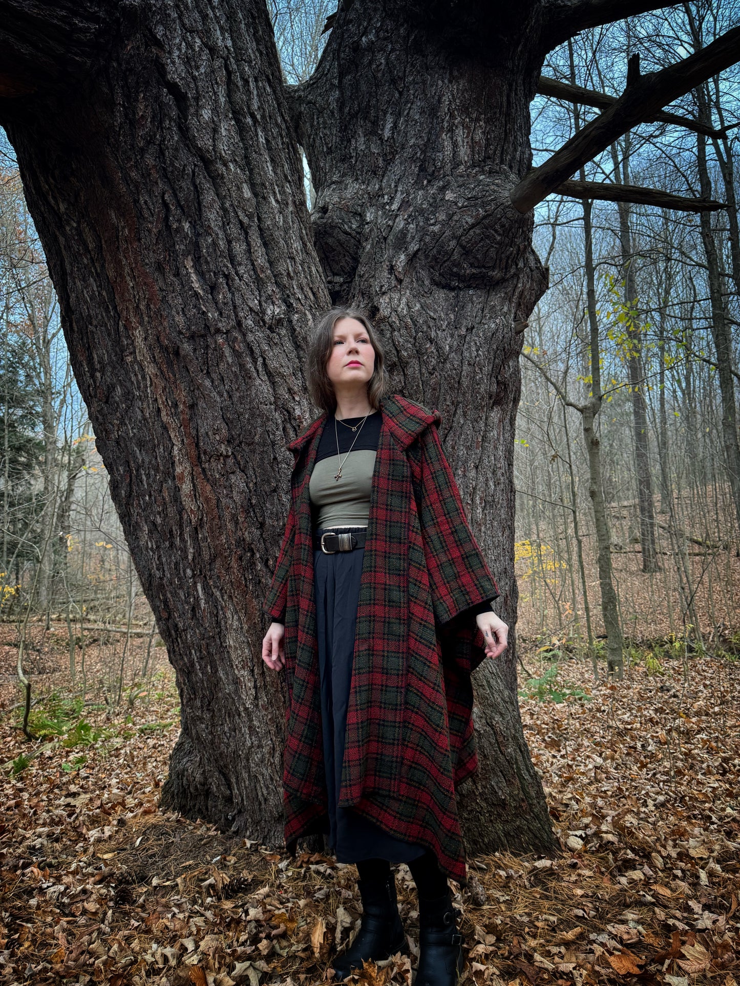 Tartan Poncho